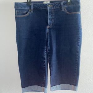 St johns bay jean shorts sz 12